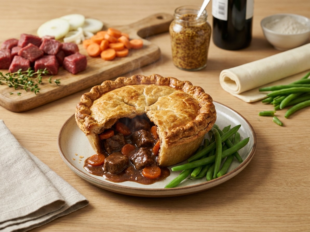 Beef and Mustard Pie