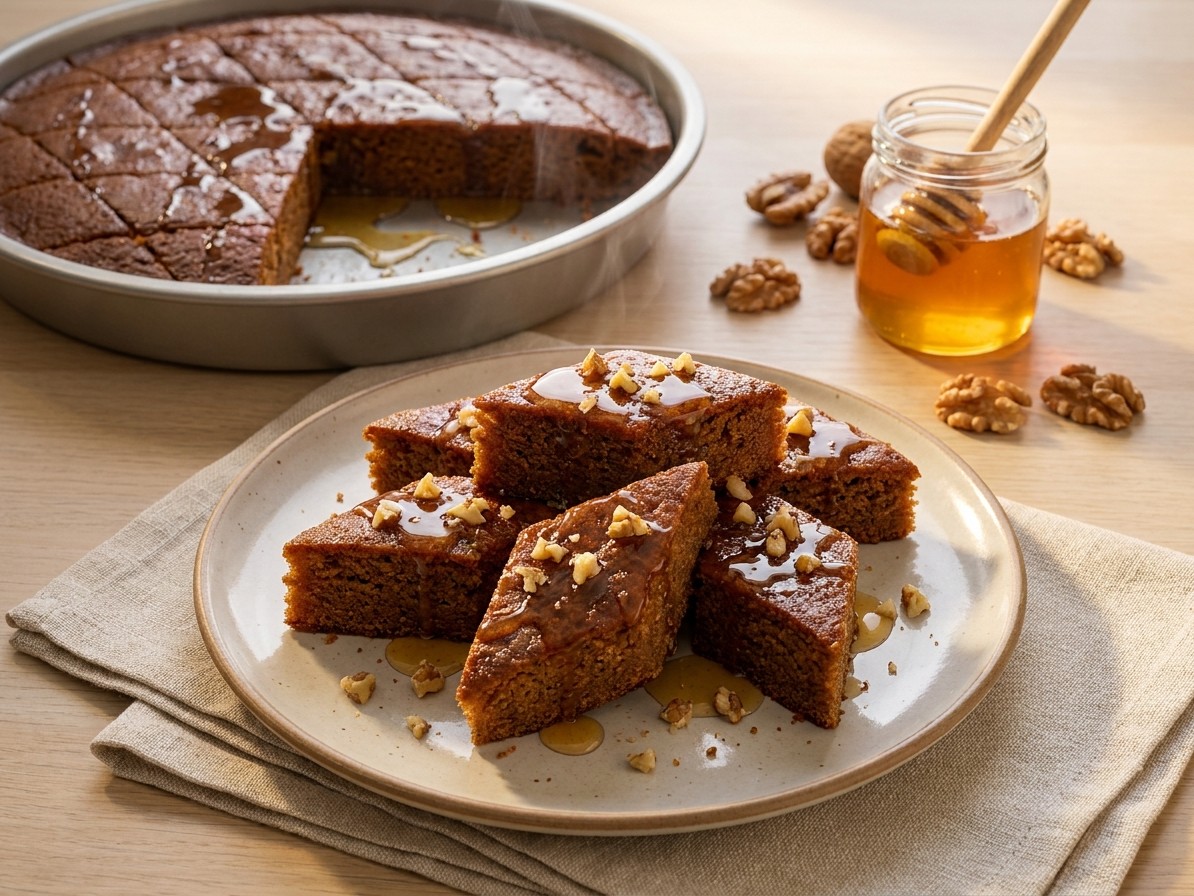 Shendetlie: Albanian Honey and Walnut Cake