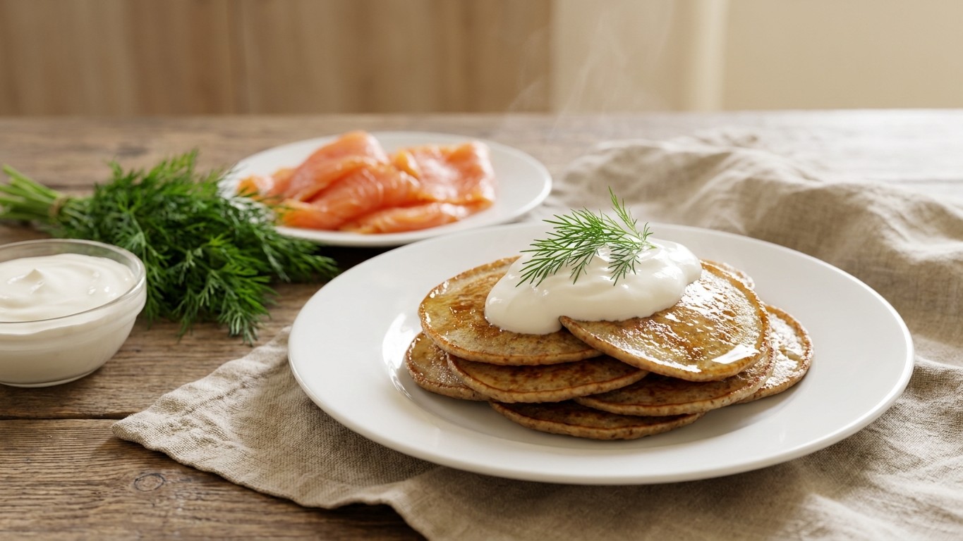 Russian Blini (Buckwheat Pancakes)