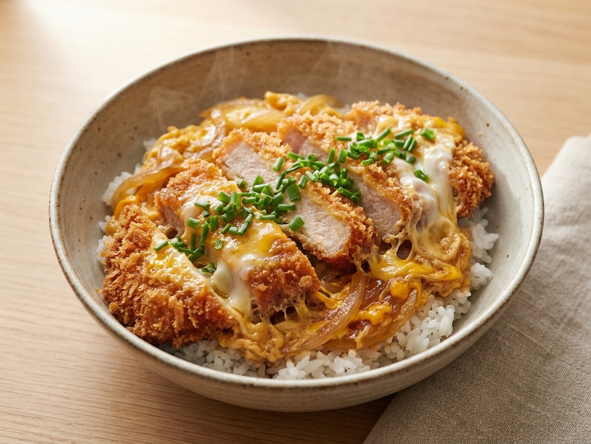 Japanese Katsudon (Pork Cutlet Rice Bowl)