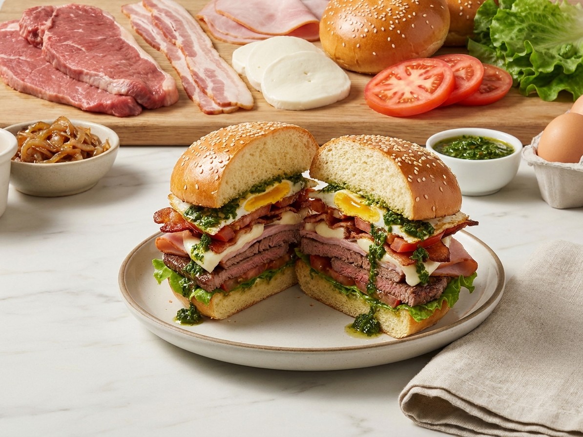 Chivito: Uruguay's Loaded Steak Sandwich
