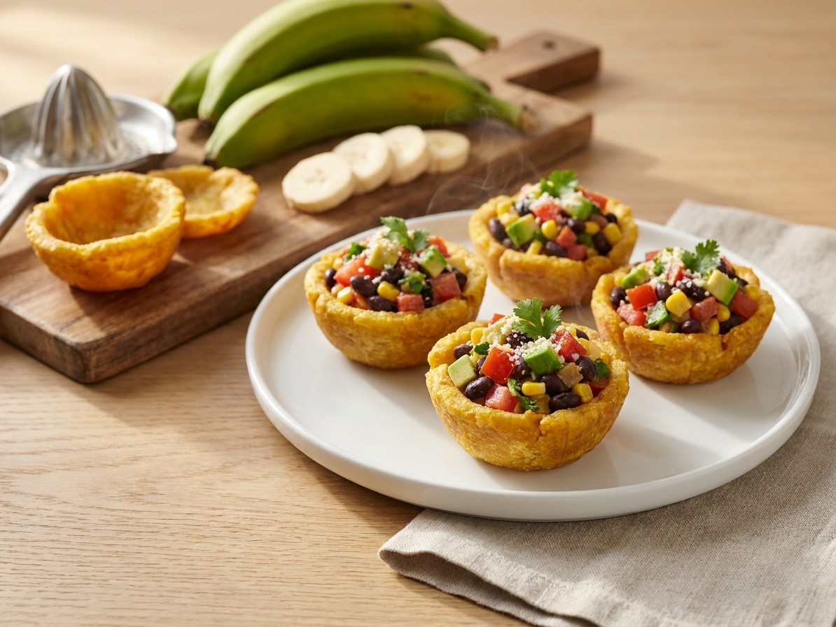 Stuffed Plantain Cups
