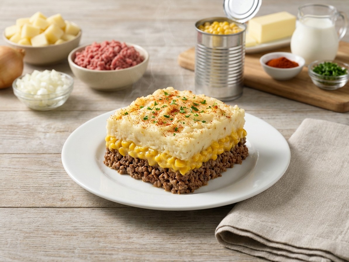 Pate Chinois (Canadian Shepherd's Pie)